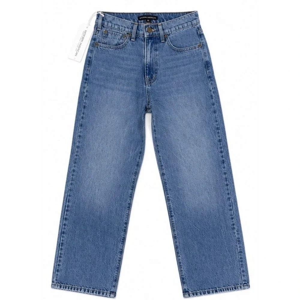 Modern American Jackson High Rise Straight Leg Jeans Smokey Blue  Size‎ 26 NWT